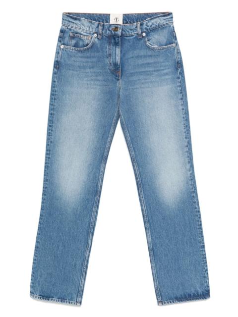 straight-leg jeans
