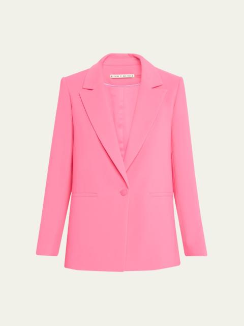 Denny Notch-Collar Boyfriend Blazer