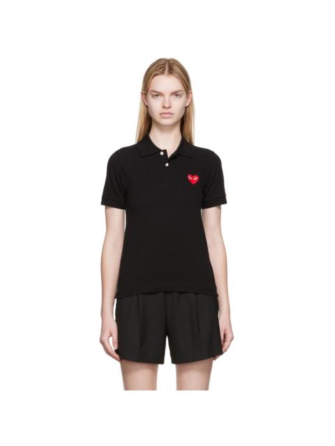 Black Heart Patch Polo