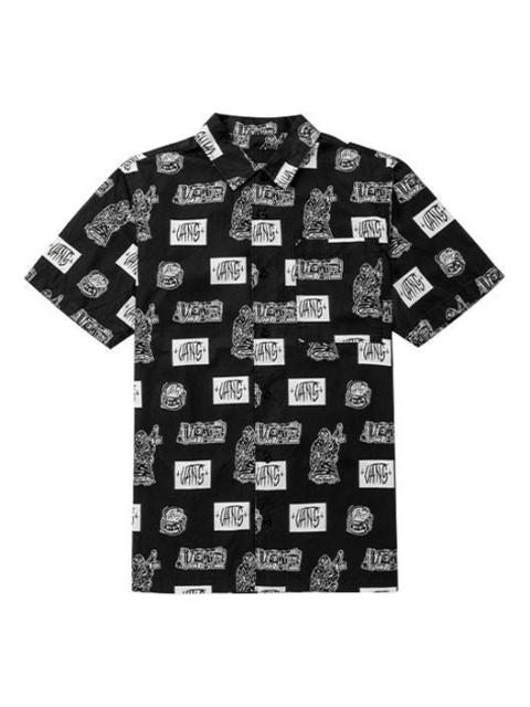 Vans x DUYANAIZI Series Printing Pattern Casual Sports Short Sleeve Black Shirt VN0A5F44ZHA
