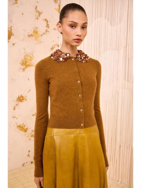 Margaux Embroidered Cashmere Cardigan