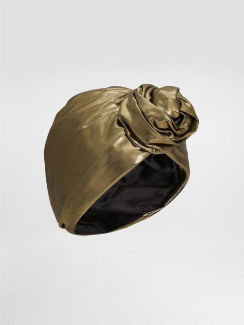 Foiled organzine turban