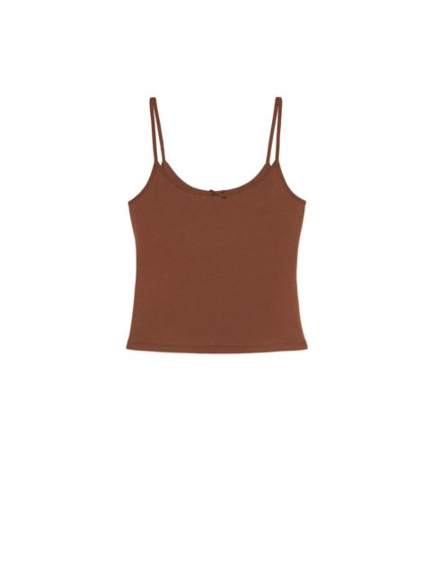 The Tank: Cotton Jersey Brown