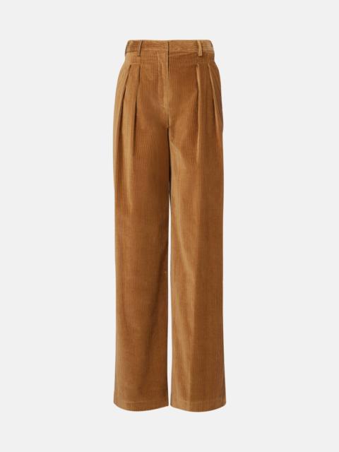 Pip cotton corduroy wide-leg pants