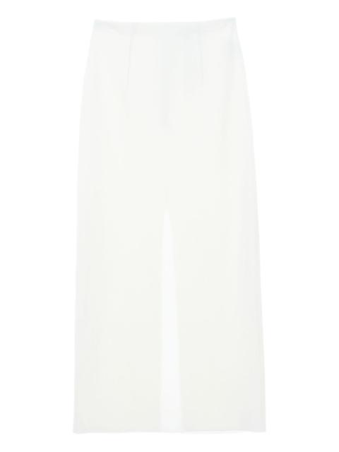 slit midi skirt