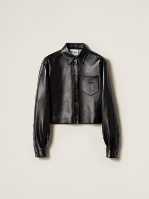 Plongé nappa leather shirt