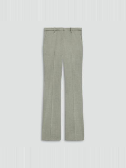 Flared Pant in Wool Gabardine