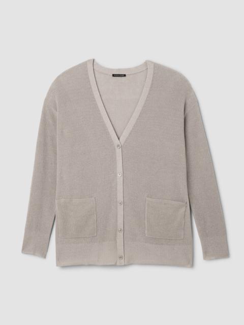 Organic Linen Cotton Slouchy Long Cardigan