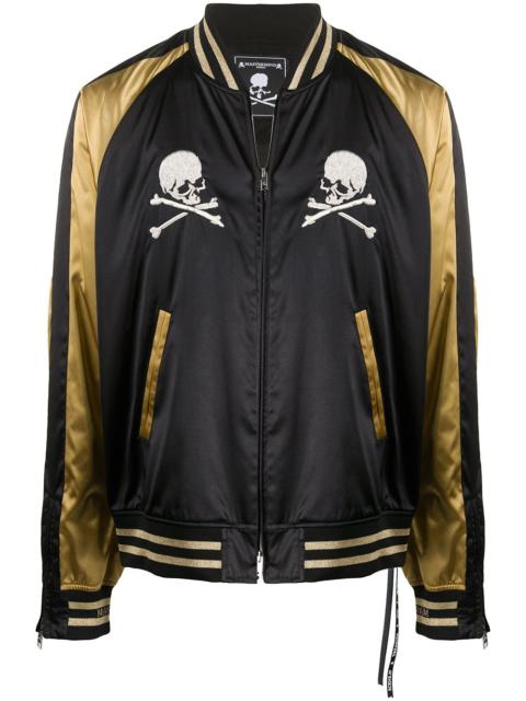 skull print bomber jacket