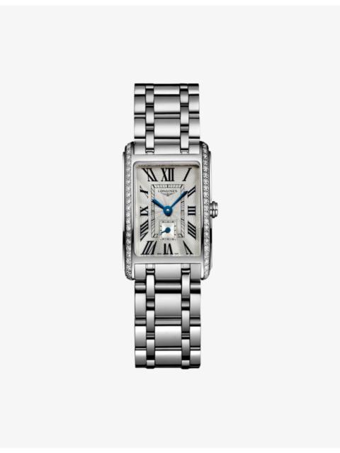 L5.255.0.71.6 Longines DolceVita Stainless-Steel and 0.386ct Diamond Quartz Watch