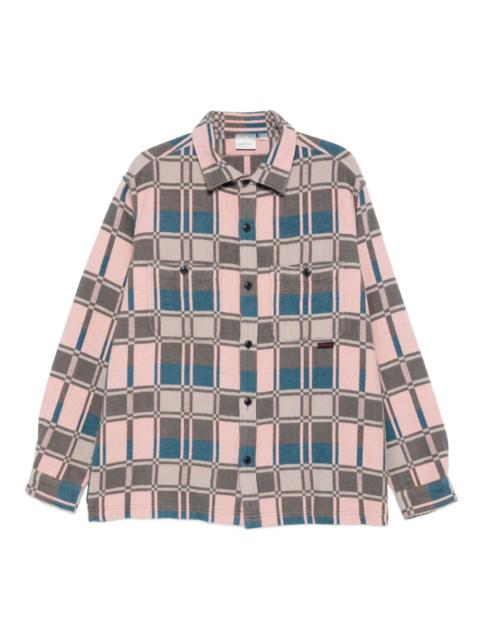 geometric-print shirt
