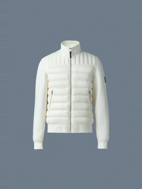 COLLIN-R Nano Down Mixed Media Bomber Jacket