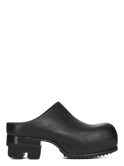 Ballast leather mules Black