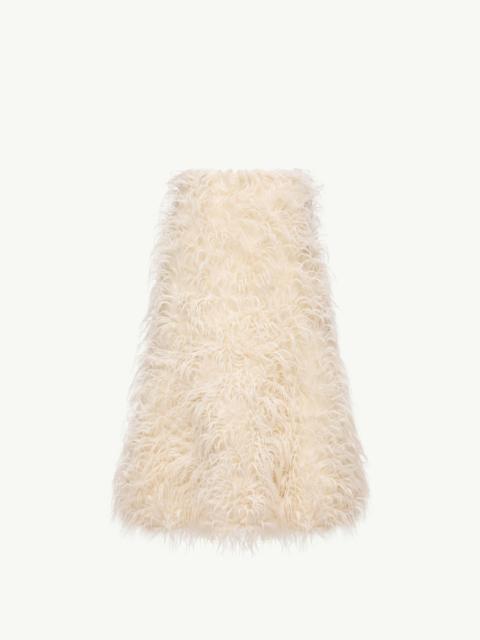 Moncler + JIL SANDER Textured Wool Blend Midi Skirt