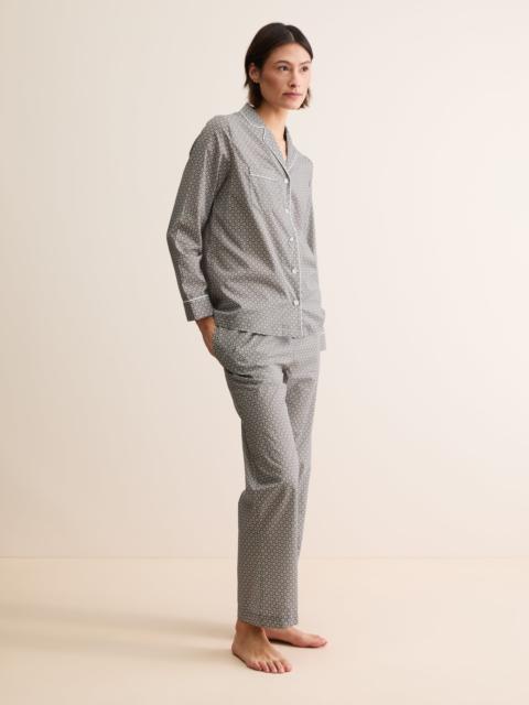 Women's Pajamas London Transport Cotton Batiste Taupe Cross