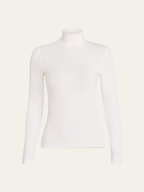Ribbed Turtleneck Top