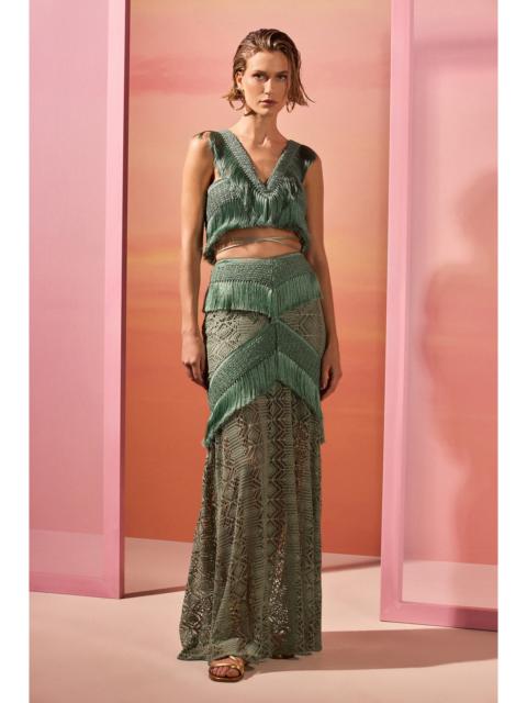 SAMBA FRINGE LONG SKIRT