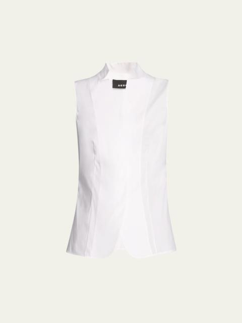 Baumwolle Stretch Sleeveless Blouse