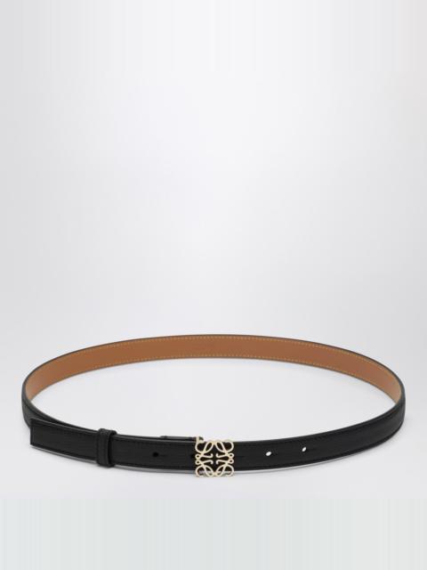 Anagram belt in black/gold leather