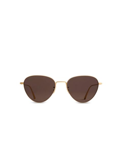 triangular-frame sunglasses
