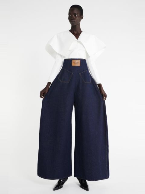 CROPPED JACKET WITH COLLAR WHITE