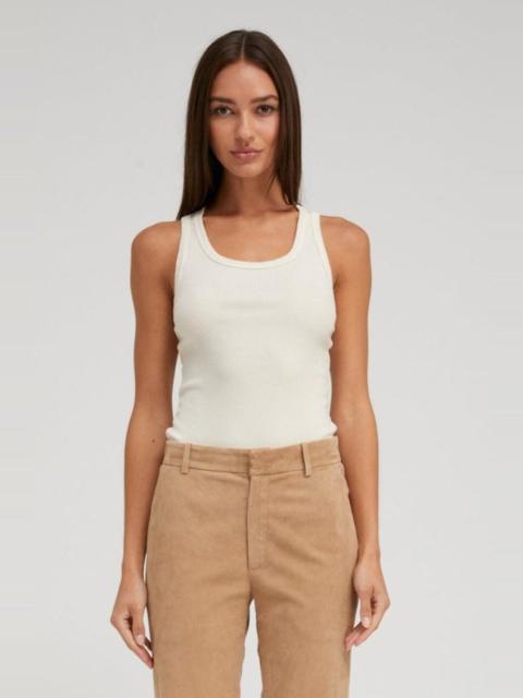 CREME RIB FITTED SCOOPED TANK