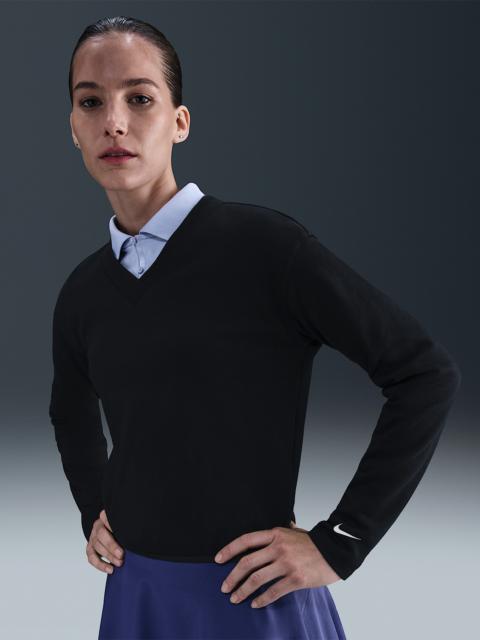 Nike Women's V-Neck Long-Sleeve Golf Top