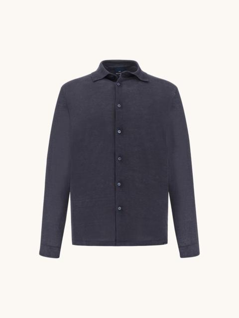 PURE LINEN JERSEY SHIRT