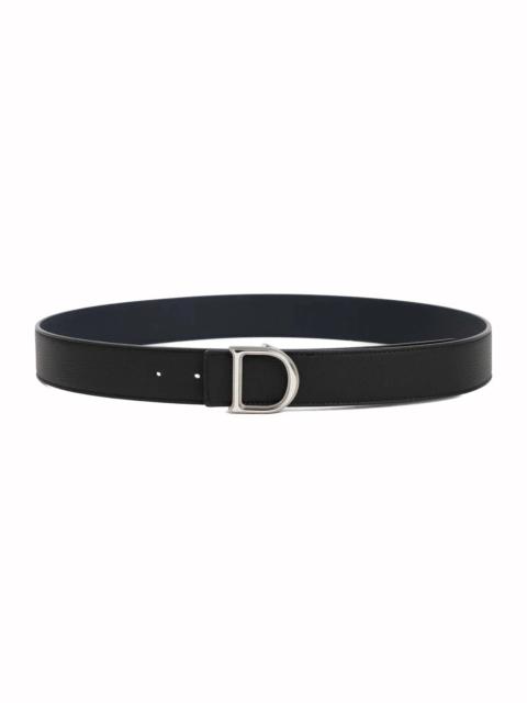 Dior Reversible 'My CD' Grained Leather Belt Black/Navy