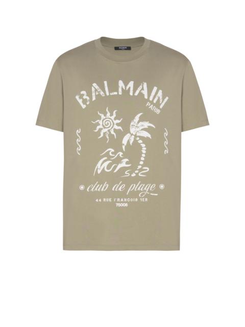 T-shirt with Balmain Plage print