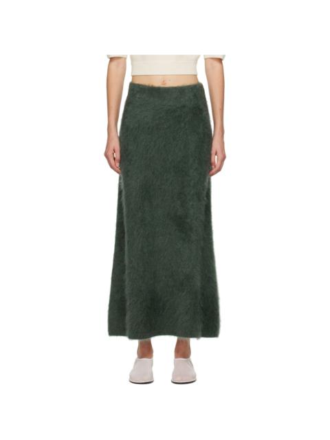 Green Asta Midi Skirt