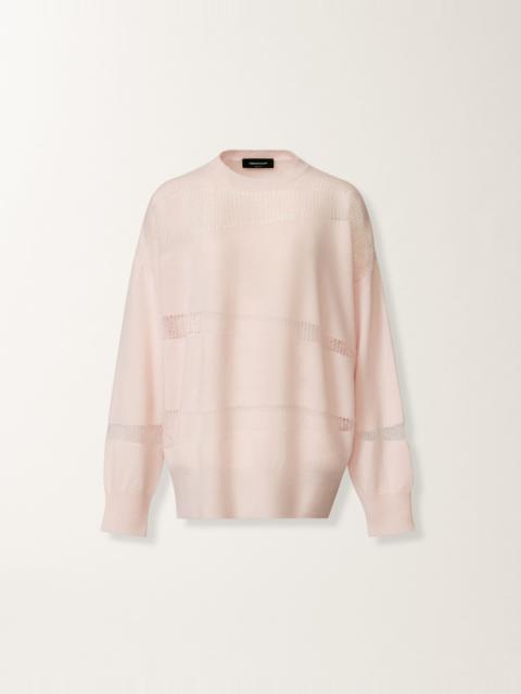 Sweater in Platinum and mohair