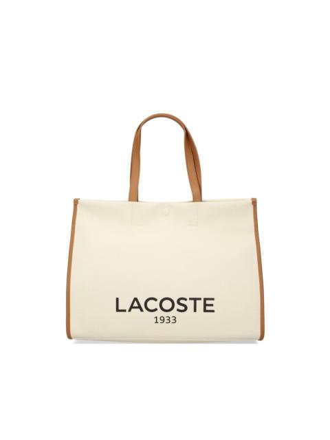 logo-print tote bag