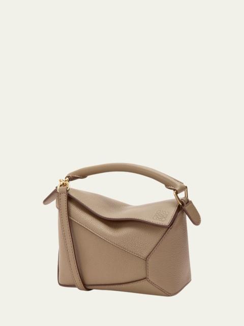 Puzzle Edge Mini Top-Handle Bag in Grain Leather