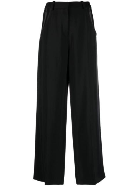 wide-leg cut-out trousers