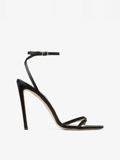 Metz 100
Black Satin Sandal