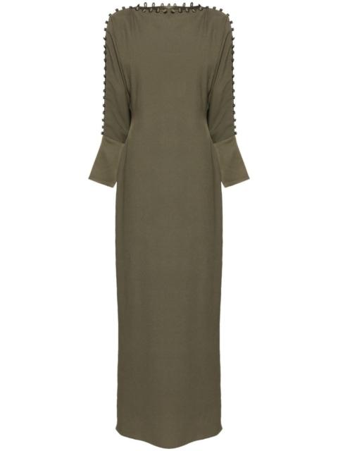 Mila decorative button-detail dress