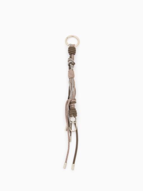 ROPE AND LEATHER KEYRING
