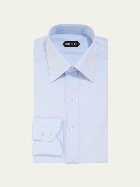 Men's Solid Poplin Dress Shirt