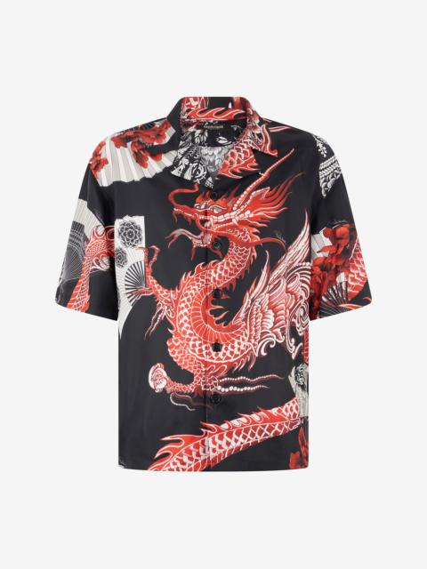 Printed Silk Bowling Shirt