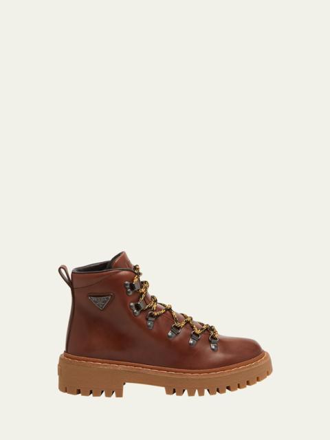 St. Moritz Calfskin Hiker Boots