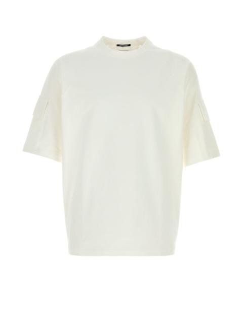 White stretch cotton t-shirt