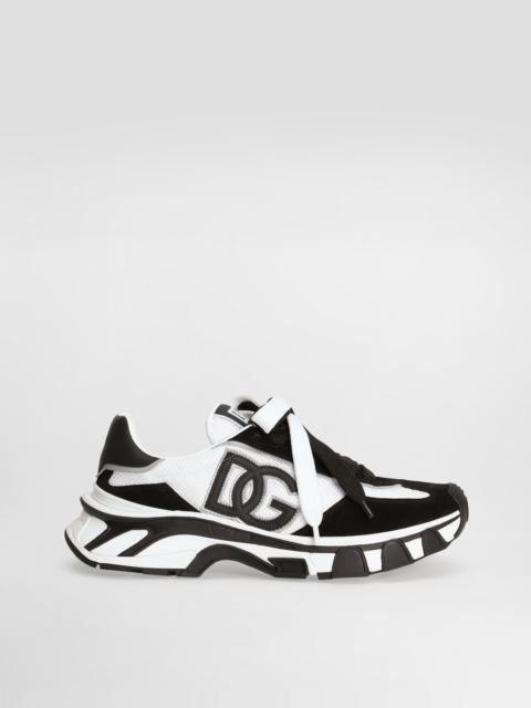 DG country road nylon and leather sneakers