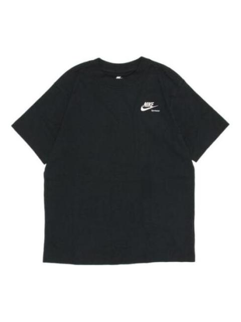 (WMNS) Nike Sportswear Boyfriend T-shirt 'Black White' DR9025-010