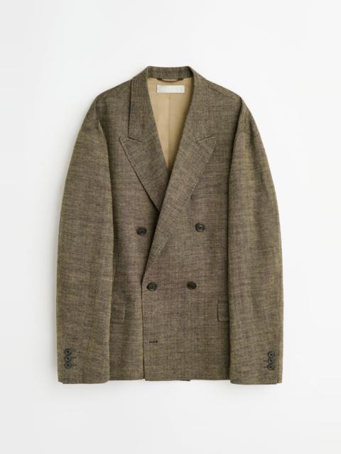 Halt Blazer Deep Husk Soft Grain Weave