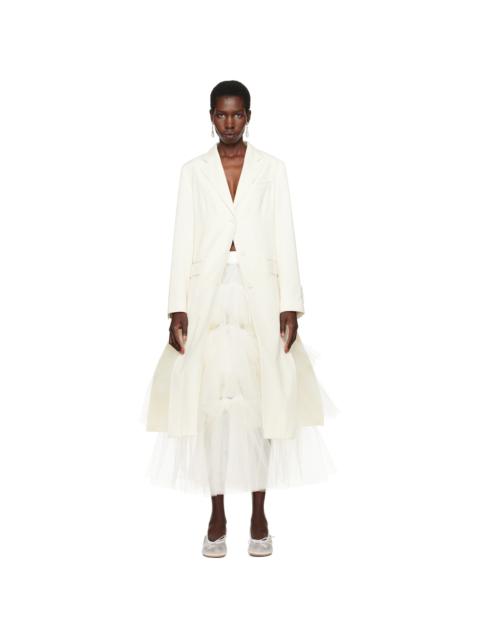 SSENSE Exclusive Bridal Capsule Cut-Out Bow Detail Coat