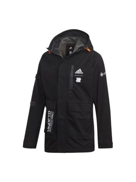 adidas x Undefeated Crossover Gore-tex Material Hooded Jacket Windbreaker Black DY3263