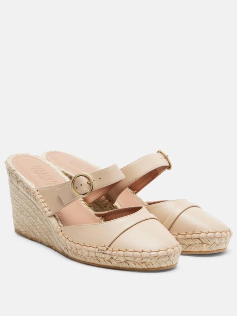 Farah leather espadrille wedges