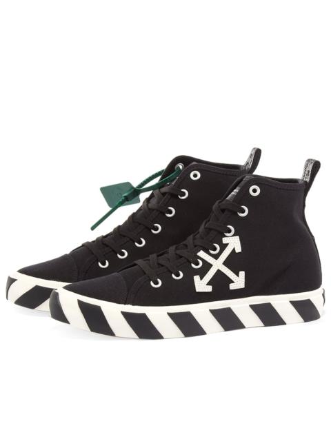 Off-White Mid Top Vulcanised Canvas Sneaker