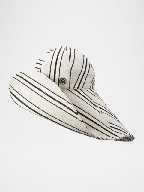 Junya Striped Canvas Bucket Hat